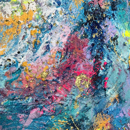 Abstraktes Gemälde kaufen - Infinite Pulse 80x80 cm - gemaelde - kaufen - sabine - runge - muenchen