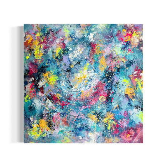 Abstraktes Gemälde kaufen - Infinite Pulse 80x80 cm - gemaelde - kaufen - sabine - runge - muenchen