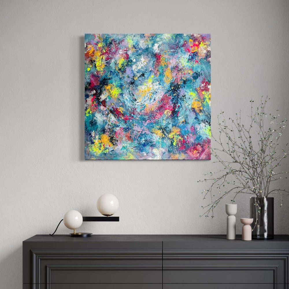 Abstraktes Gemälde kaufen - Infinite Pulse 80x80 cm - gemaelde - kaufen - sabine - runge - muenchen