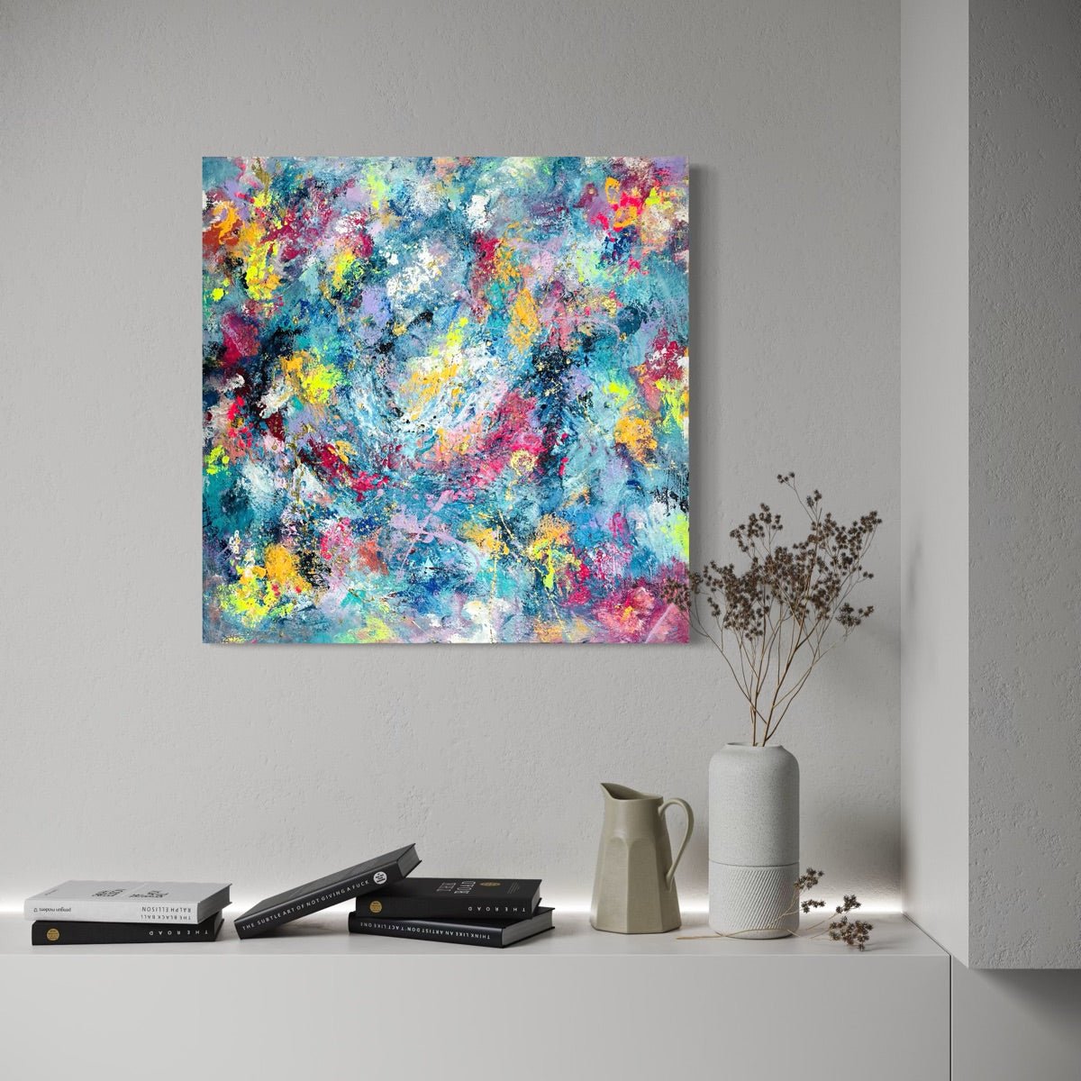 Abstraktes Gemälde kaufen - Infinite Pulse 80x80 cm - gemaelde - kaufen - sabine - runge - muenchen