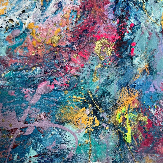 Abstraktes Gemälde kaufen - Infinite Pulse 80x80 cm - gemaelde - kaufen - sabine - runge - muenchen