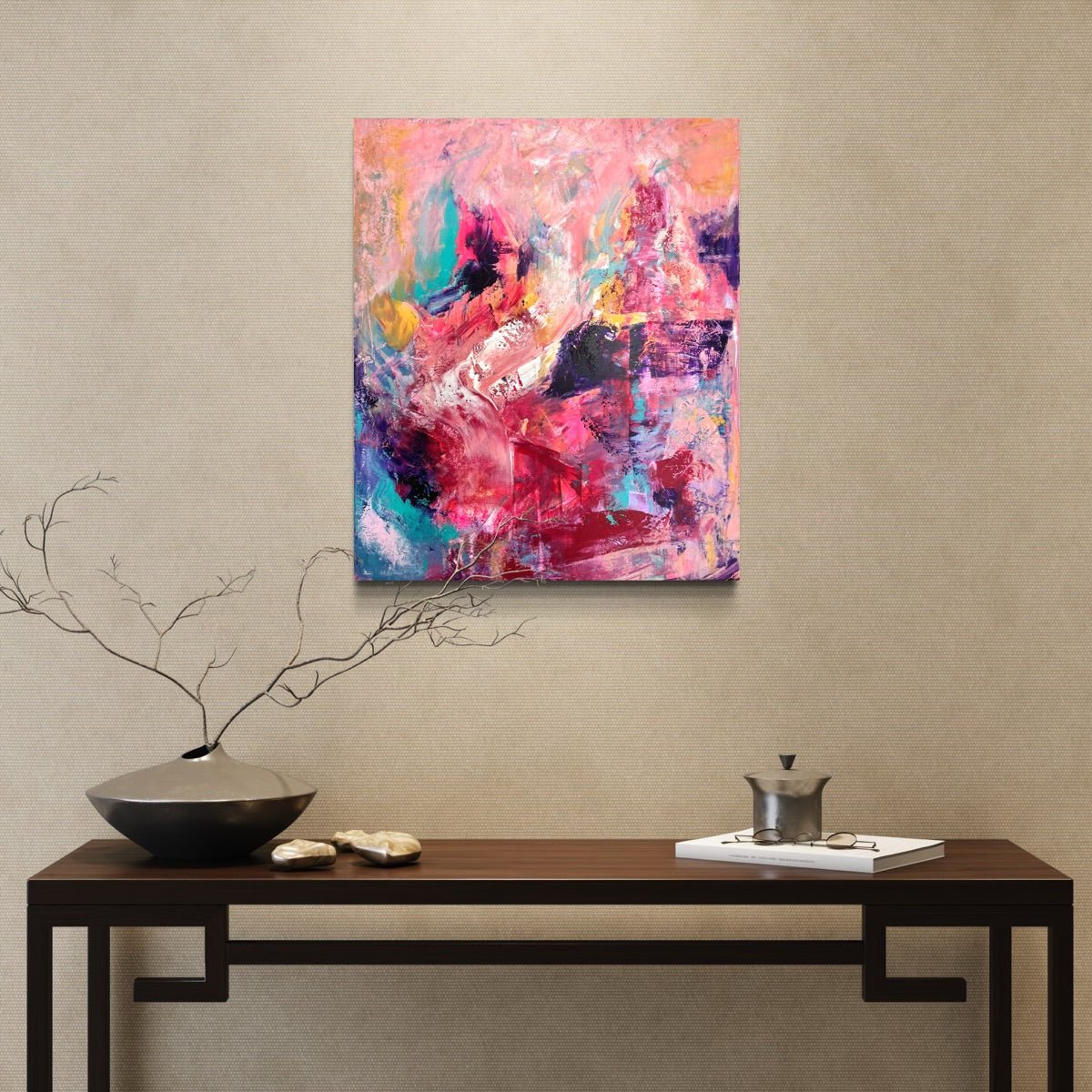 Abstraktes Gemälde kaufen - Inner Glow 60x50 cm - gemaelde - kaufen - sabine - runge - muenchen