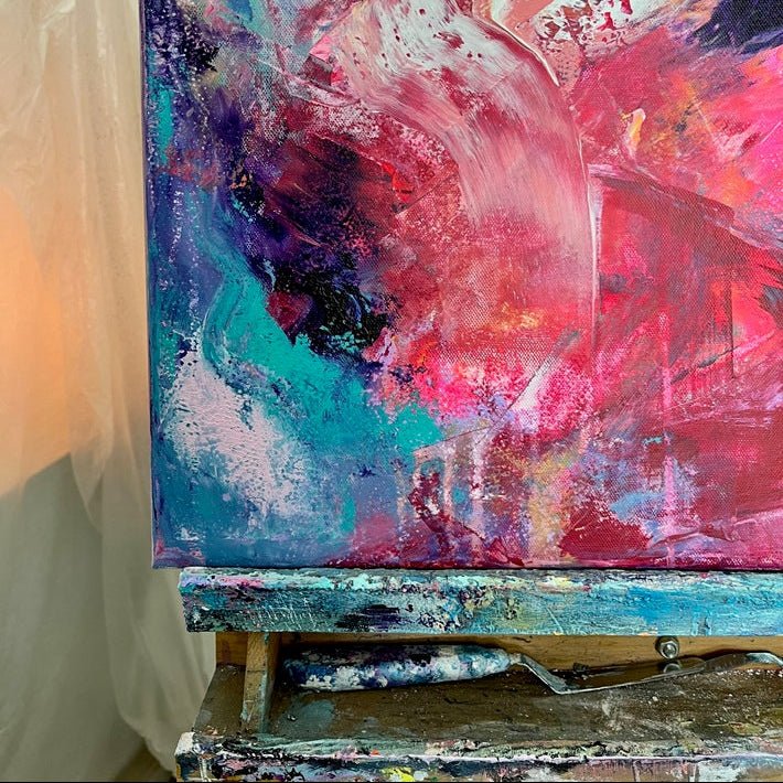 Abstraktes Gemälde kaufen - Inner Glow 60x50 cm - gemaelde - kaufen - sabine - runge - muenchen