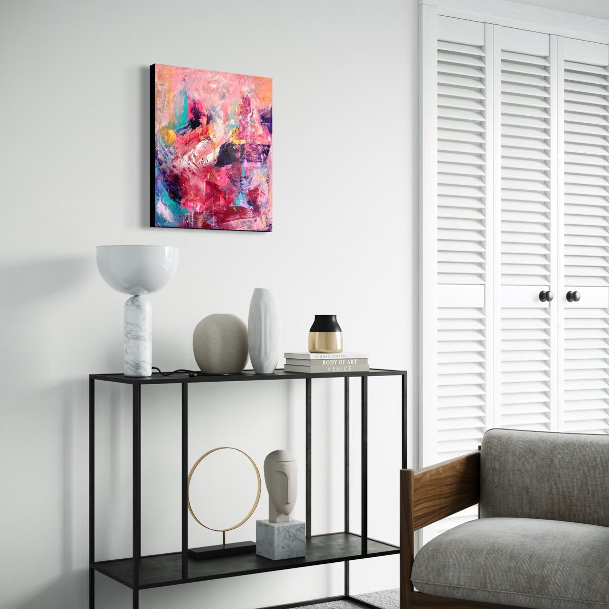 Abstraktes Gemälde kaufen - Inner Glow 60x50 cm - gemaelde - kaufen - sabine - runge - muenchen