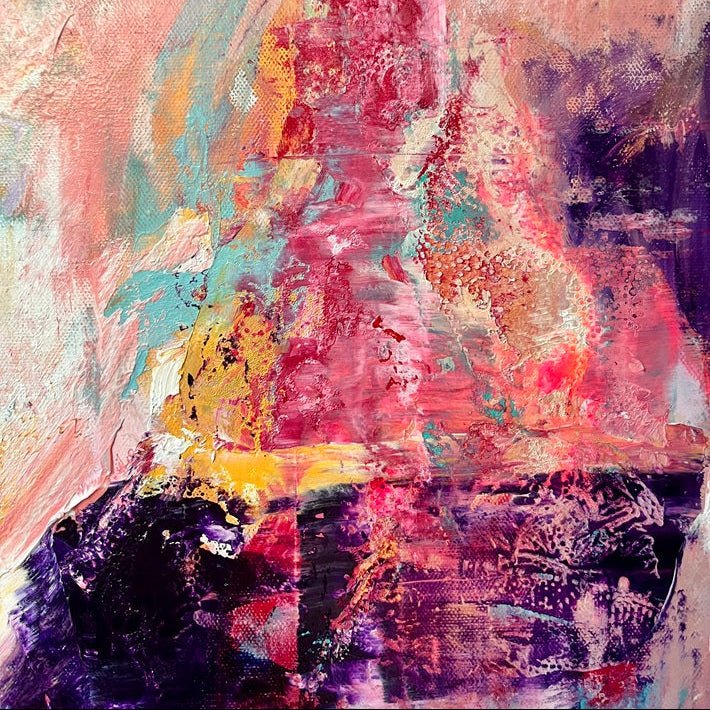 Abstraktes Gemälde kaufen - Inner Glow 60x50 cm - gemaelde - kaufen - sabine - runge - muenchen