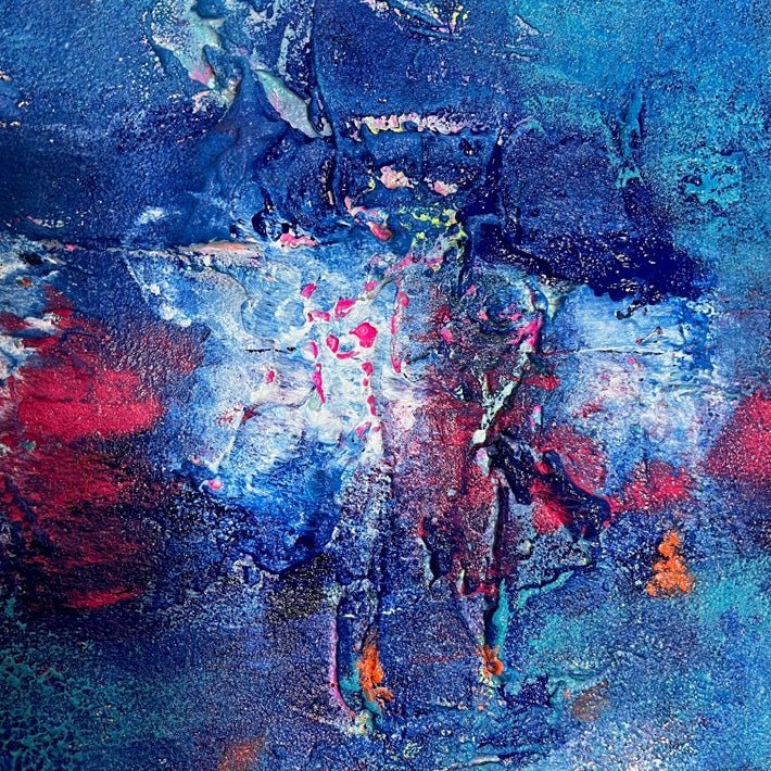 Abstraktes Gemälde kaufen - La Mer 100x80 cm - gemaelde - kaufen - sabine - runge - muenchen