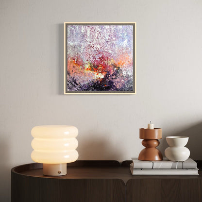 Abstraktes Gemälde kaufen - Lava & Lavender 30x30 cm - gemaelde - kaufen - sabine - runge - muenchen