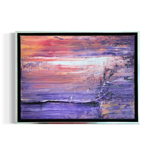 Abstraktes Gemälde kaufen - L'Éclat du Soir 40×30 cm - gemaelde - kaufen - sabine - runge - muenchen