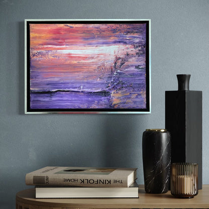 Abstraktes Gemälde kaufen - L'Éclat du Soir 40×30 cm - gemaelde - kaufen - sabine - runge - muenchen