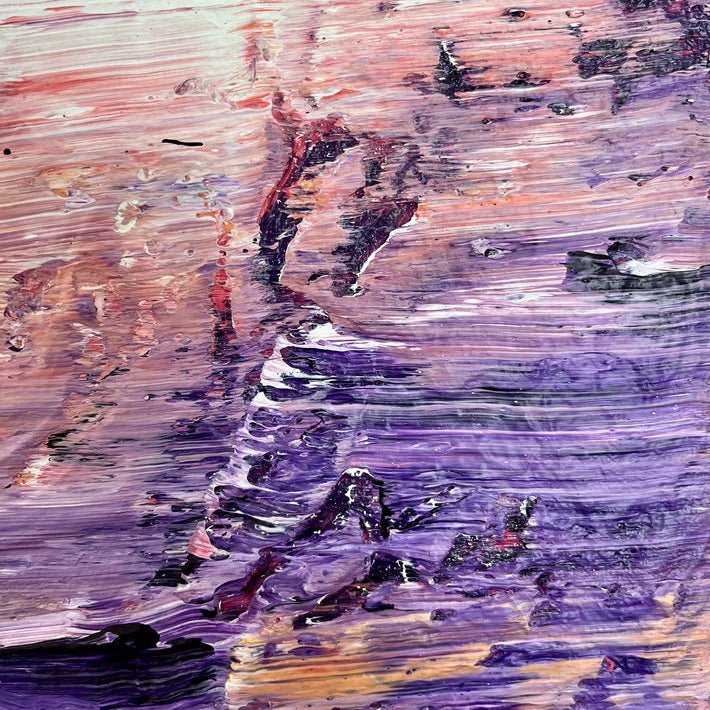 Abstraktes Gemälde kaufen - L'Éclat du Soir 40×30 cm - gemaelde - kaufen - sabine - runge - muenchen