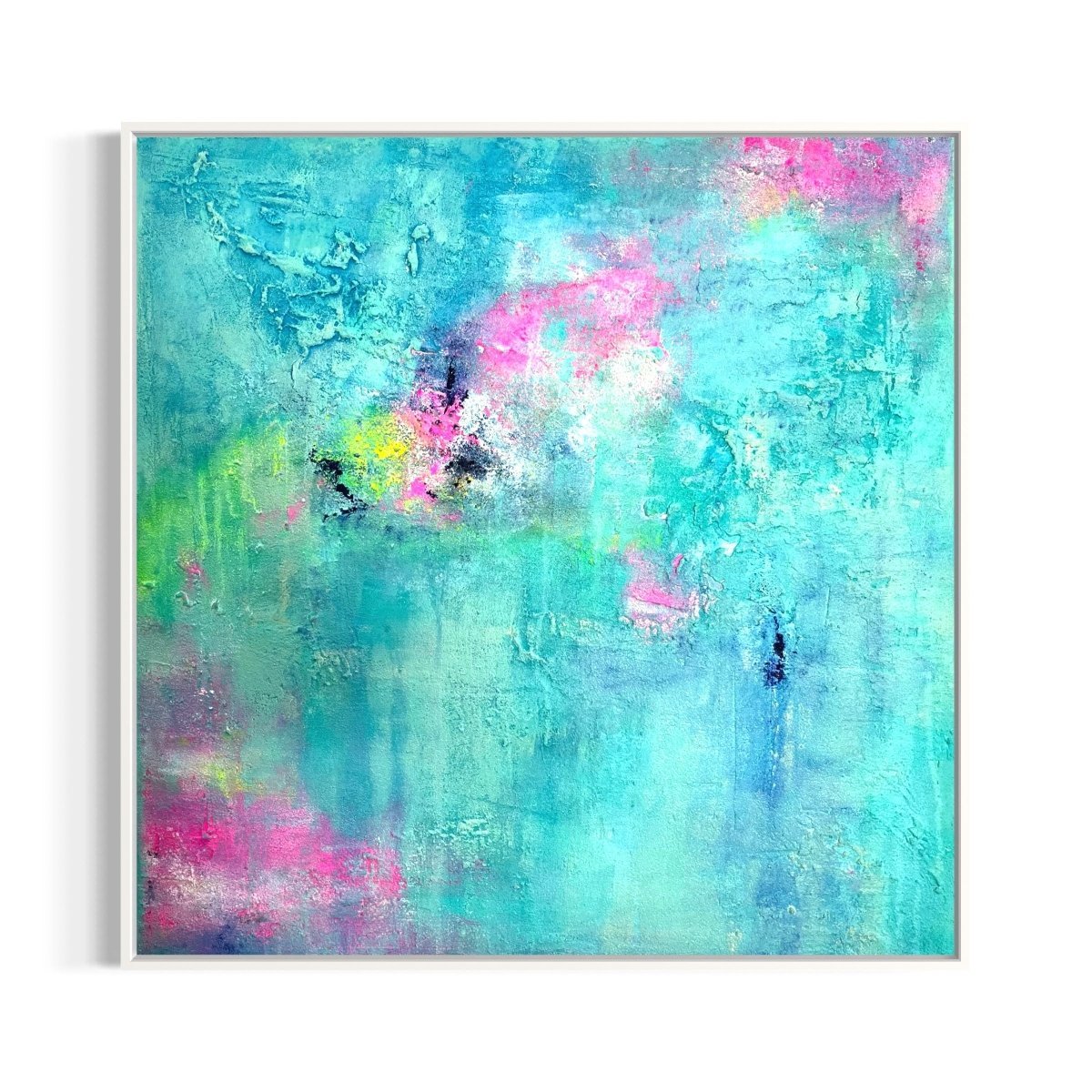 Abstraktes Gemälde kaufen - Lost Paradise 80x80 cm - gemaelde - kaufen - sabine - runge - muenchen