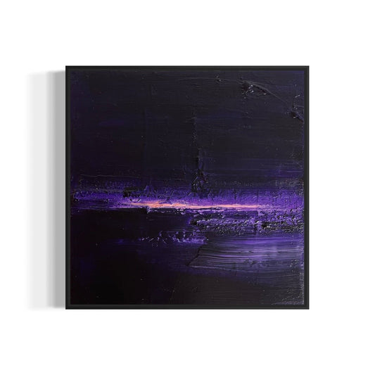 Abstraktes Gemälde kaufen - L’Ultime Lueur du Soir 30×30 cm - gemaelde - kaufen - sabine - runge - muenchen