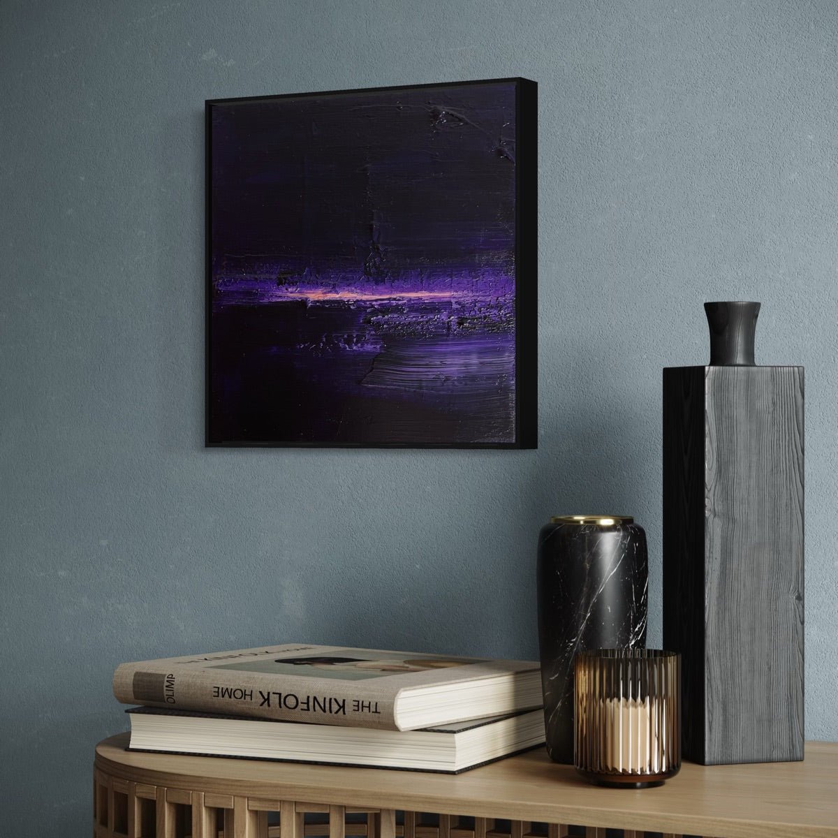 Abstraktes Gemälde kaufen - L’Ultime Lueur du Soir 30×30 cm - gemaelde - kaufen - sabine - runge - muenchen