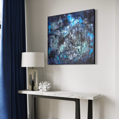 Abstraktes Gemälde kaufen - Midnight Fever 100x100 cm - gemaelde - kaufen - sabine - runge - muenchen