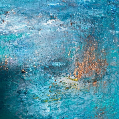 Abstraktes Gemälde kaufen - Morning Glow 120x100 cm - gemaelde - kaufen - sabine - runge - muenchen