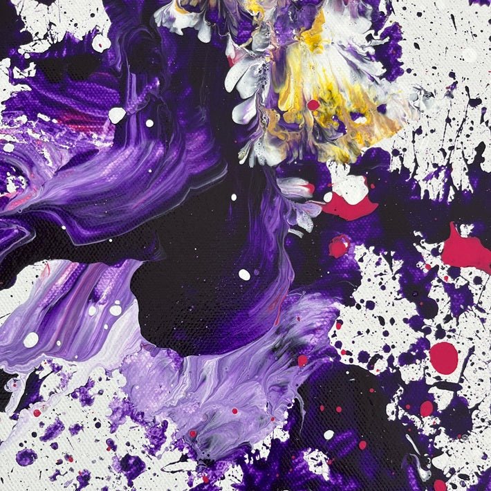 Abstraktes Gemälde kaufen - Neural Bloom 60x50 cm - gemaelde - kaufen - sabine - runge - muenchen