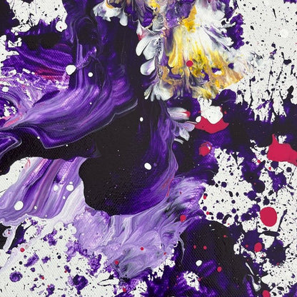 Abstraktes Gemälde kaufen - Neural Bloom 60x50 cm - gemaelde - kaufen - sabine - runge - muenchen