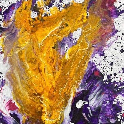 Abstraktes Gemälde kaufen - Neural Bloom 60x50 cm - gemaelde - kaufen - sabine - runge - muenchen