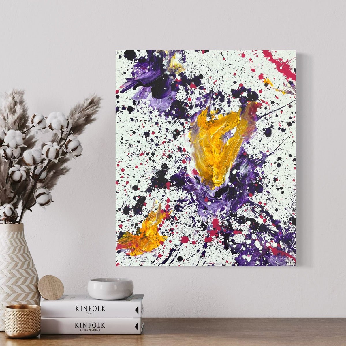 Abstraktes Gemälde kaufen - Neural Bloom 60x50 cm - gemaelde - kaufen - sabine - runge - muenchen