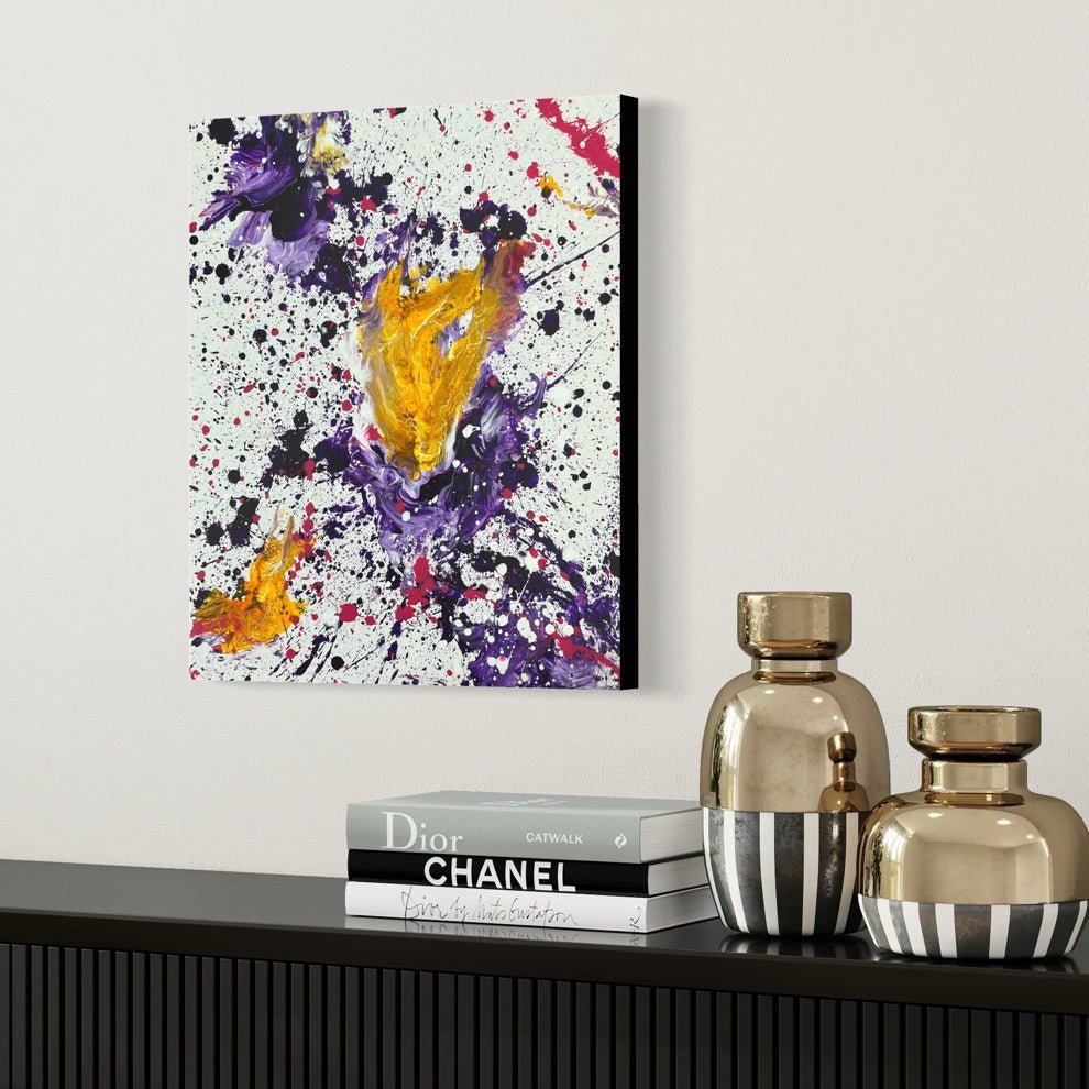 Abstraktes Gemälde kaufen - Neural Bloom 60x50 cm - gemaelde - kaufen - sabine - runge - muenchen