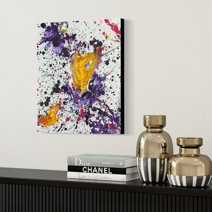Abstraktes Gemälde kaufen - Neural Bloom 60x50 cm - gemaelde - kaufen - sabine - runge - muenchen