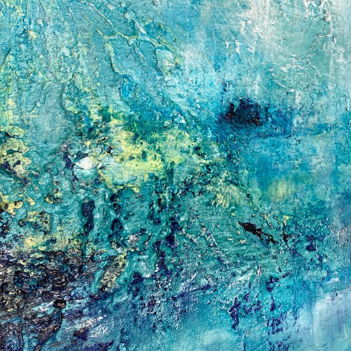 Abstraktes Gemälde kaufen - Ocean of Clouds 60x60 cm - gemaelde - kaufen - sabine - runge - muenchen