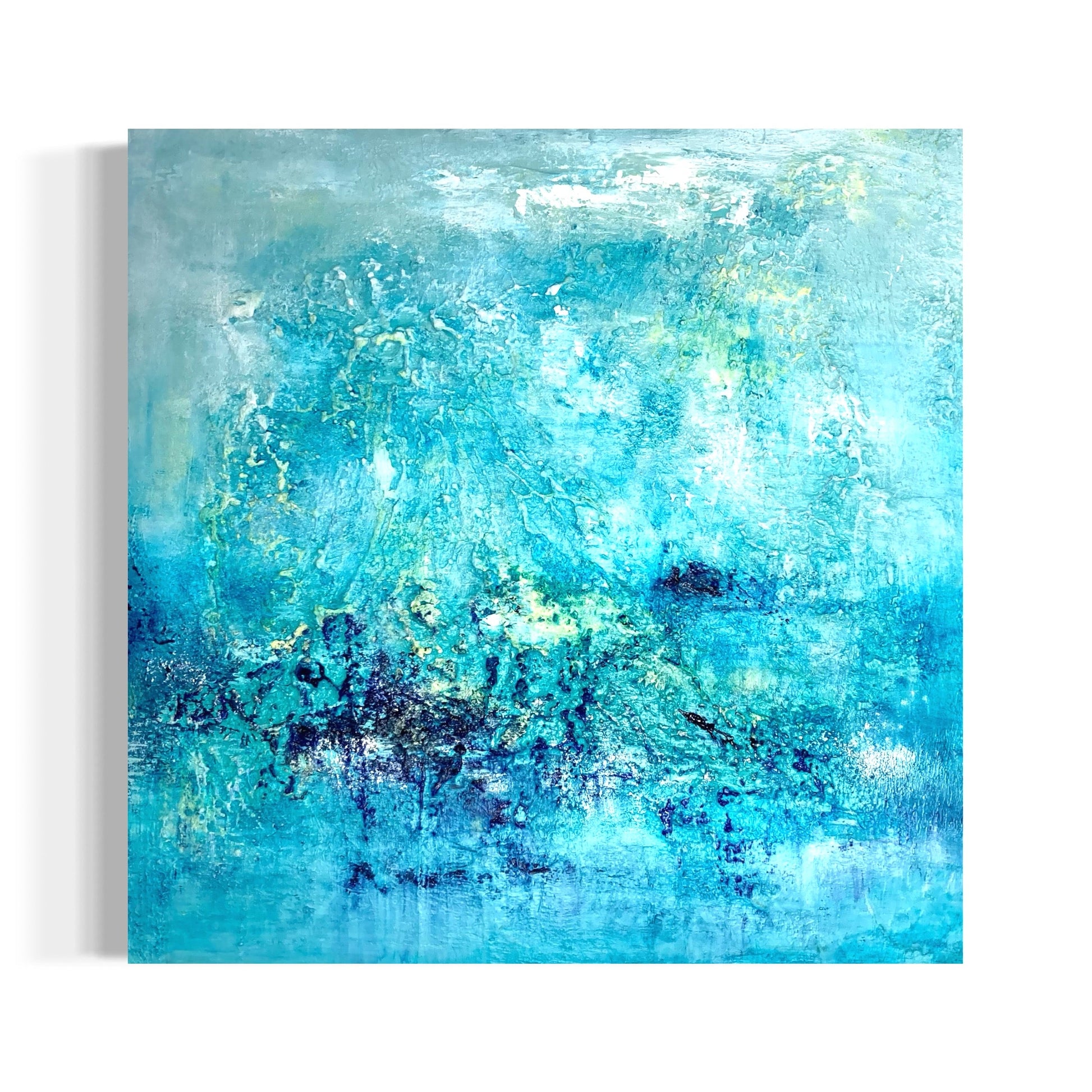 Abstraktes Gemälde kaufen - Ocean of Clouds 60x60 cm - gemaelde - kaufen - sabine - runge - muenchen