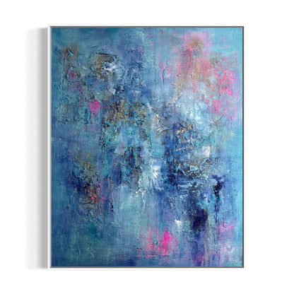 Abstraktes Gemälde kaufen - Ocean Vibes 100x80 cm - gemaelde - kaufen - sabine - runge - muenchen