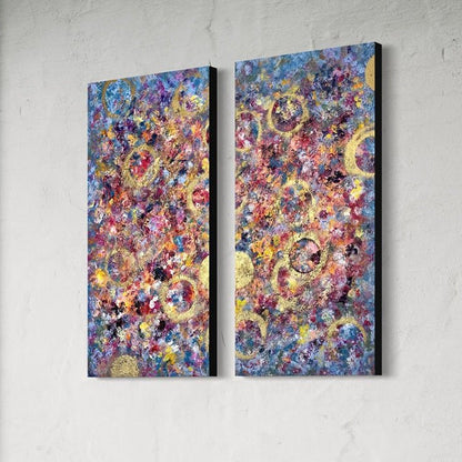 Abstraktes Gemälde kaufen - Out of the Bubble 100x100 cm - gemaelde - kaufen - sabine - runge - muenchen