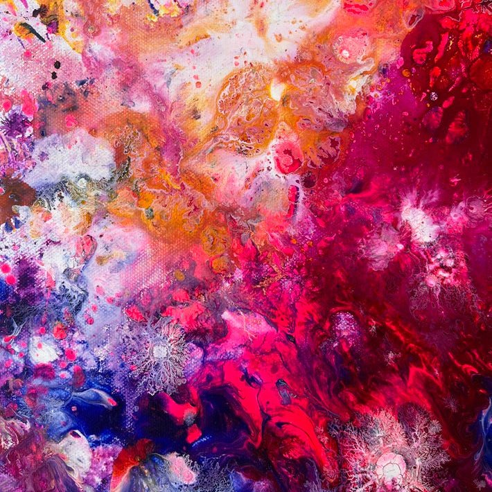 Abstraktes Gemälde kaufen - Oxytocin Rush 60x50 cm - gemaelde - kaufen - sabine - runge - muenchen