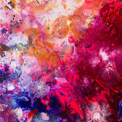 Abstraktes Gemälde kaufen - Oxytocin Rush 60x50 cm - gemaelde - kaufen - sabine - runge - muenchen