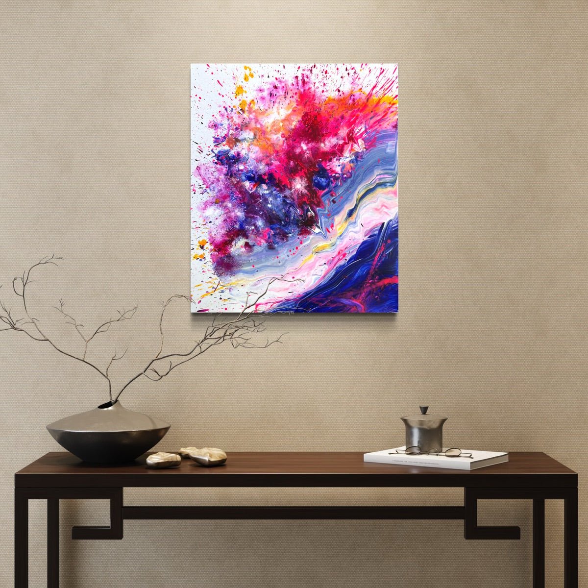 Abstraktes Gemälde kaufen - Oxytocin Rush 60x50 cm - gemaelde - kaufen - sabine - runge - muenchen