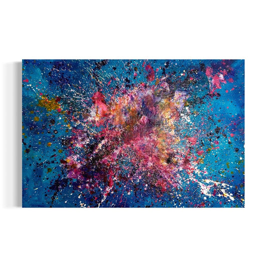 Abstraktes Gemälde kaufen - Serotonin Flow 120x80 cm - gemaelde - kaufen - sabine - runge - muenchen