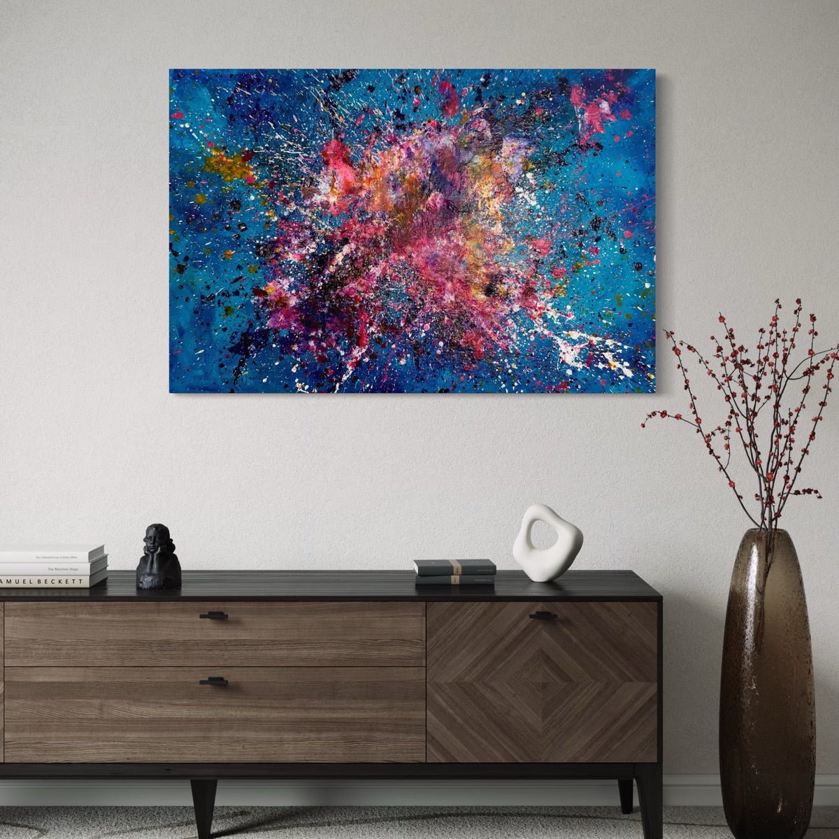 Abstraktes Gemälde kaufen - Serotonin Flow 120x80 cm - gemaelde - kaufen - sabine - runge - muenchen