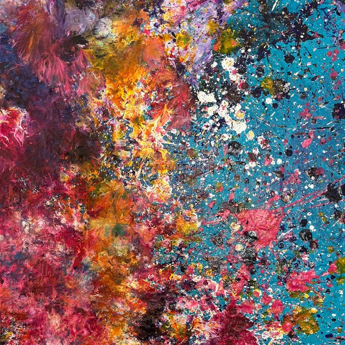 Abstraktes Gemälde kaufen - Serotonin Flow 120x80 cm - gemaelde - kaufen - sabine - runge - muenchen