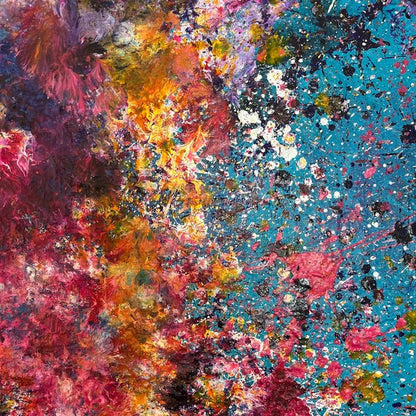 Abstraktes Gemälde kaufen - Serotonin Flow 120x80 cm - gemaelde - kaufen - sabine - runge - muenchen