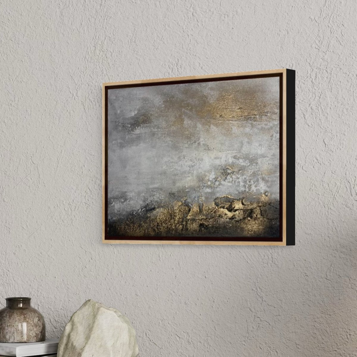Abstraktes Gemälde kaufen - Shades of Silence 40x30 cm - gemaelde - kaufen - sabine - runge - muenchen