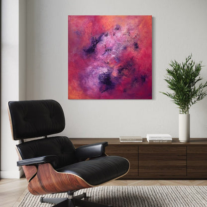 Abstraktes Gemälde kaufen - Silent Intensity 100x100 cm - gemaelde - kaufen - sabine - runge - muenchen