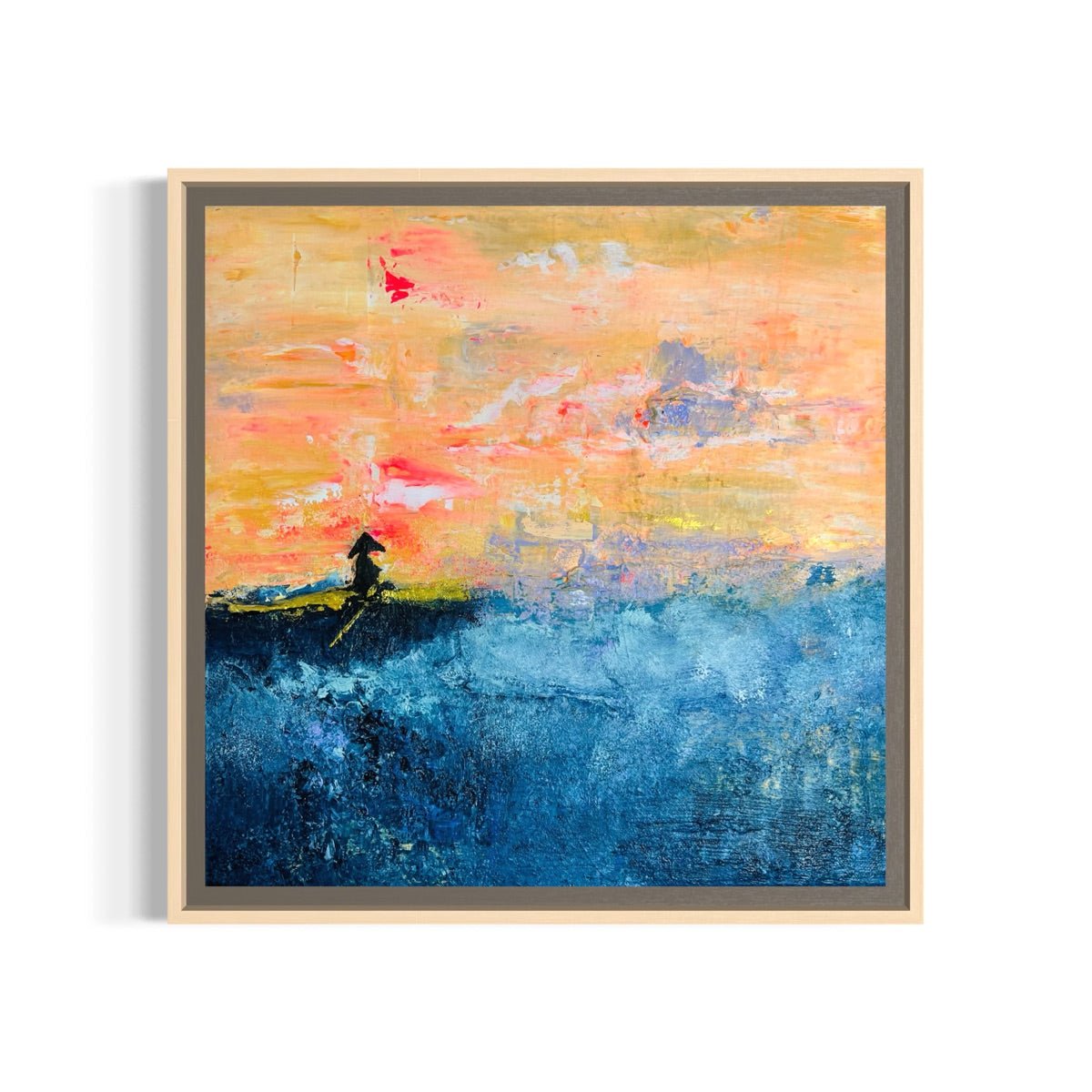 Abstraktes Gemälde kaufen - Silent Navigator 30x30 cm - gemaelde - kaufen - sabine - runge - muenchen