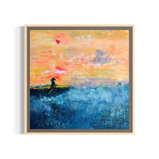 Abstraktes Gemälde kaufen - Silent Navigator 30x30 cm - gemaelde - kaufen - sabine - runge - muenchen