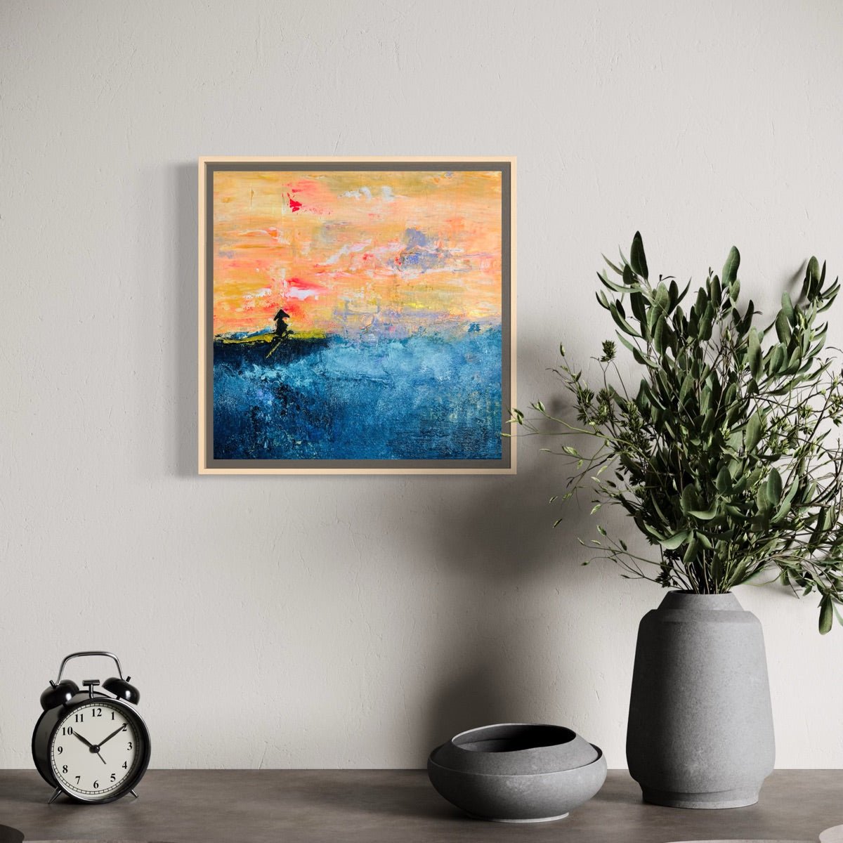 Abstraktes Gemälde kaufen - Silent Navigator 30x30 cm - gemaelde - kaufen - sabine - runge - muenchen