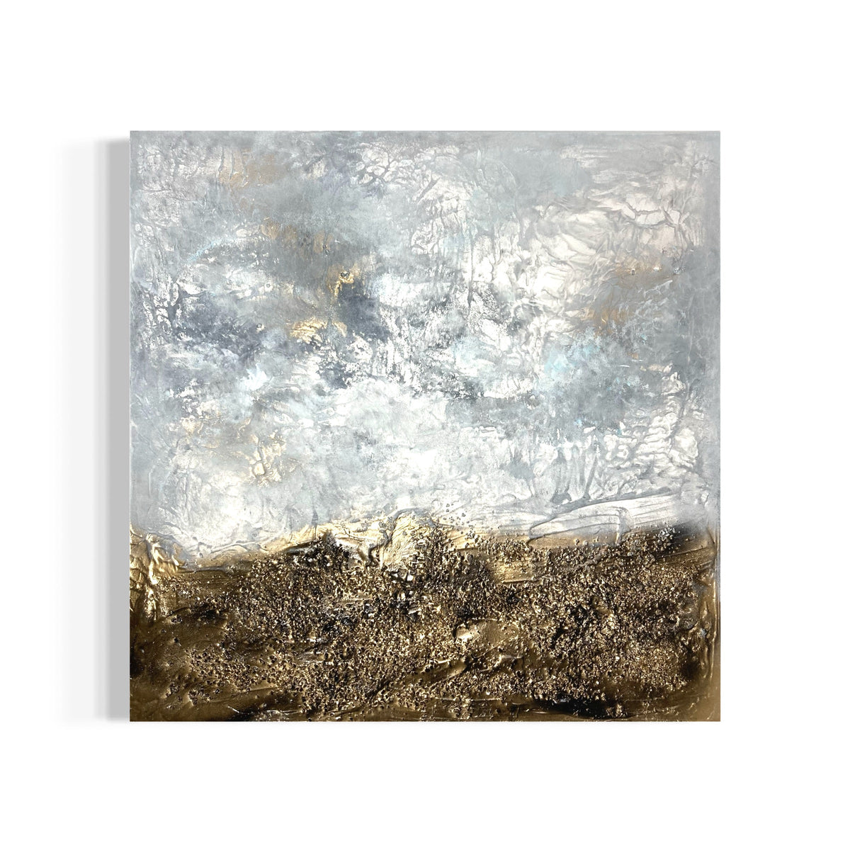 Abstraktes Gemälde kaufen - Stillness of Heart 80x80 cm - gemaelde - kaufen - sabine - runge - muenchen