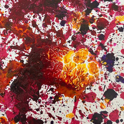 Abstraktes Gemälde kaufen - Synaptic Resonance 60x50 cm - gemaelde - kaufen - sabine - runge - muenchen