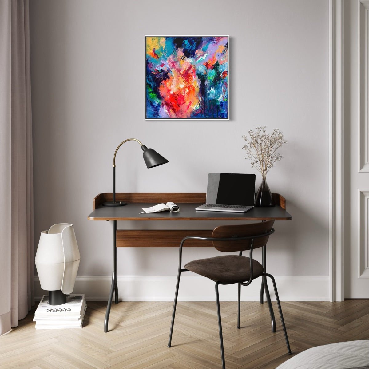 Abstraktes Gemälde kaufen - Vibrant Awakening 40x40 cm - gemaelde - kaufen - sabine - runge - muenchen