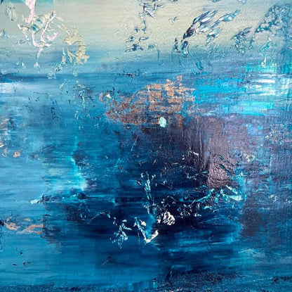 Abstraktes Gemälde kaufen - Whisper of Heaven 100x80 cm - gemaelde - kaufen - sabine - runge - muenchen