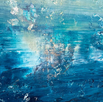 Abstraktes Gemälde kaufen - Whisper of Heaven 100x80 cm - gemaelde - kaufen - sabine - runge - muenchen