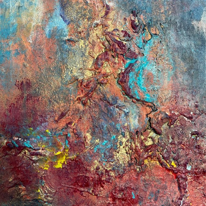 Abstraktes Gemälde kaufen - Whispers Between Worlds 100x80 cm - gemaelde - kaufen - sabine - runge - muenchen