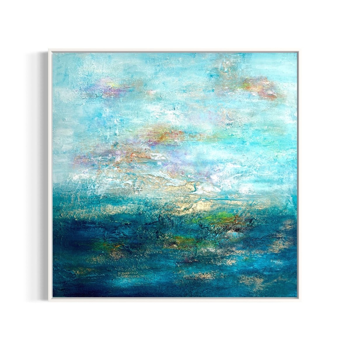 Gemälde kaufen | Paradise Bay 80x80 cm - gemaelde - kaufen - sabine - runge - muenchen