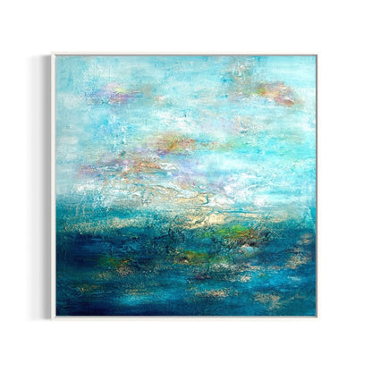 Gemälde kaufen | Paradise Bay 80x80 cm - gemaelde - kaufen - sabine - runge - muenchen