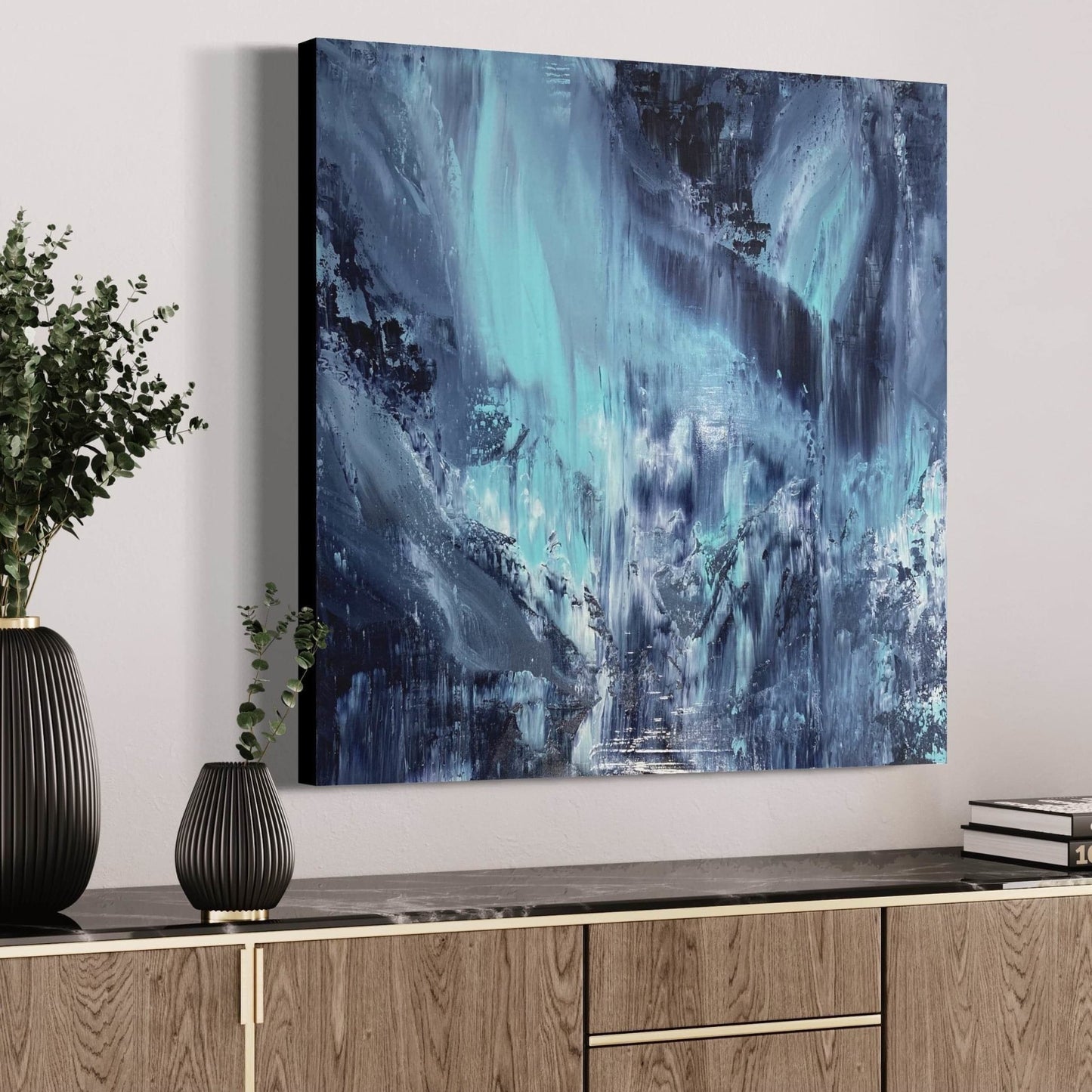 Kunstwerk kaufen | Aurora 80x80 cm-unikate-kaufen-sabine-runge-münchen